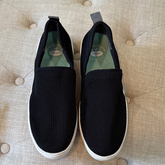 Dr. Scholl's Black Mesh Slip-On Loafers - Picture 2 of 5